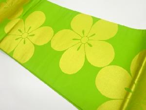 梅模様織出し全通袋帯